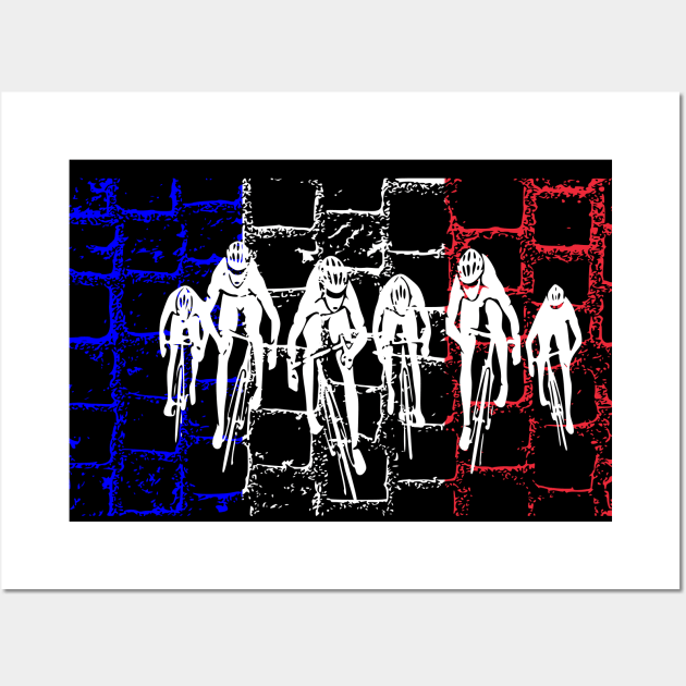 Cycling Paris Roubaix Wall Art by vintagejoa